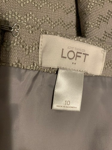 Ann Taylor LOFT Outlet Womens Chevron Stitched Skirt Size 10 Knee Length - Picture 3 of 4