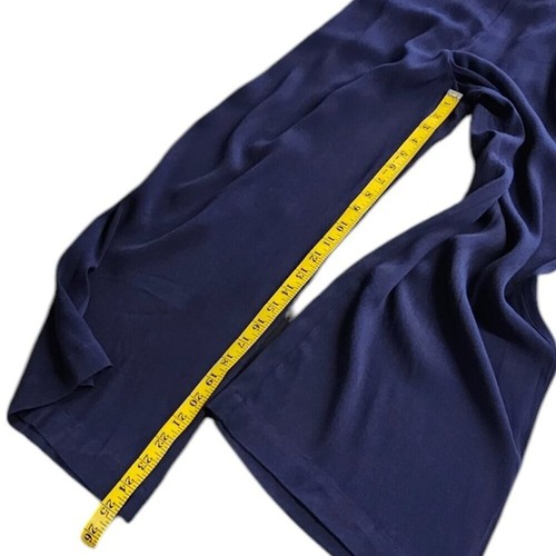Aritzia Wilfred Faun Tie Back, Wide Leg, Ankle Pants, in Navy, Size Medium NWT - Picture 5 of 10