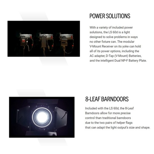 Aputure LS 60d LED Video Light 60W 5600k Daylight+Light Dome mini SE+C Stand Bag - Picture 5 of 11