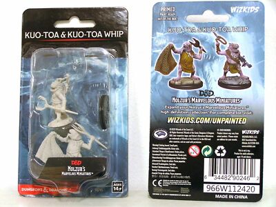 WZK90246 - D&D Nolzur's Marvelous Unpainted Miniatures - Kuo-Toa & Kuo-Toa Whip