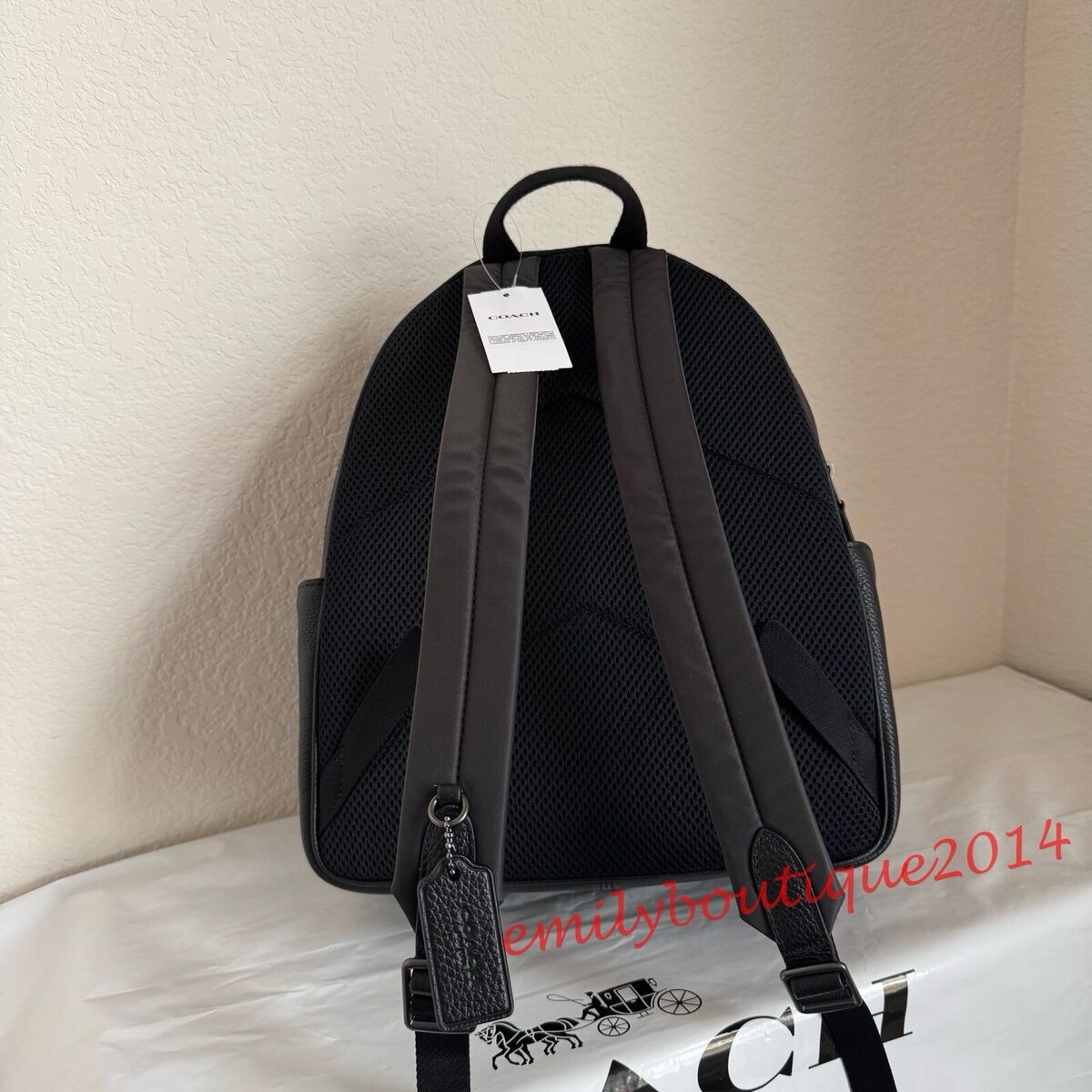 Coach Court Graphite/Black Signature Coated Canvas & Leather Coach Court Graphite/Black Signature Coated Canvas & Leather