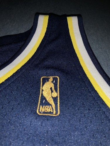 Mitchell & Ness Indiana Pacers Mark Jackson 1996 NBA GOLD LOGO Swingman Jersey - 第 6/27 張圖片