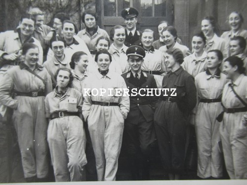 Nachlass 6 große Fotos Luftschutz Lehrgang Ausbildung für Frauen / Girls - Bild 7 von 8