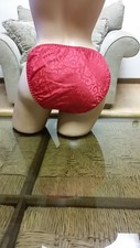 Satin String Bikini Panties, Ravishing Red, Size 6, EGO, Compare to Joe Boxer