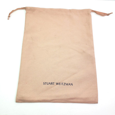 Stuart Weitzman Pink 10.5x14.5 Inch Drawstring Shoe Dust Cover Storage Bag