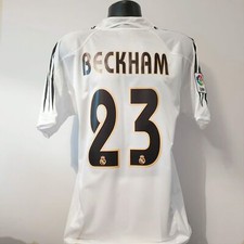 Beckham 23 Real Madrid Trikot - Small - 2004/2005 - Adidas Home Galacticos