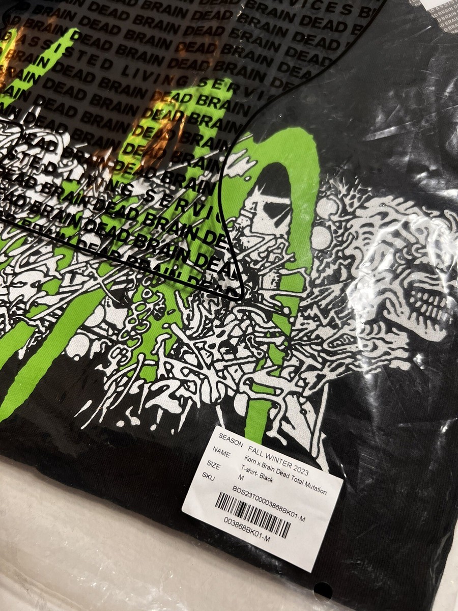 Brain Dead X Korn Total mutation Tee Size Large NEW With Brain Dead X Korn Total mutation Tee Size Large NEW With