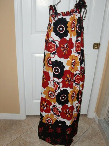 NWOT~Women's~LOCAL DESIGNER~100%COTTON~FLORAL~RUFFLE~HI-NECK~MAXI DRESS Size M - Picture 7 of 8