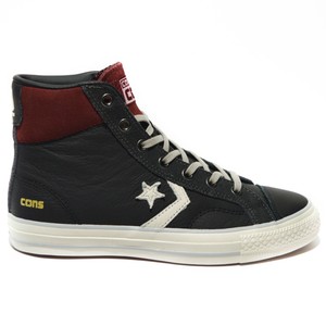 Converse sneakers unisex alte pelle nero rosso art.155135c Converse sneakers unisex alte pelle nero rosso art.155135c