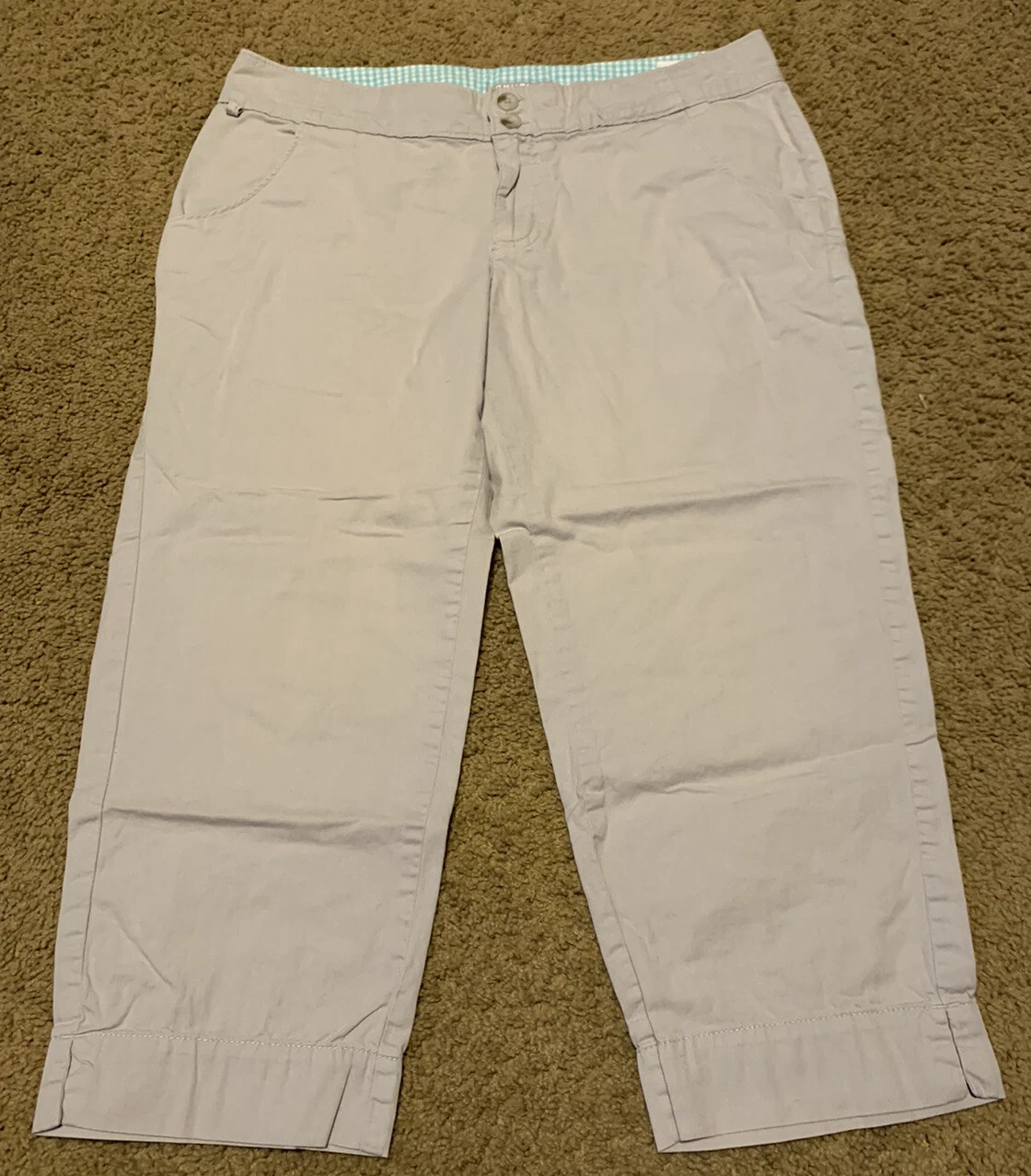 Columbia Omni Shade Gray Capris Womens Size 8