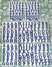 Creative Memories ABC/123 Classic Style Alphabet and Number Stickers - Deep Blue