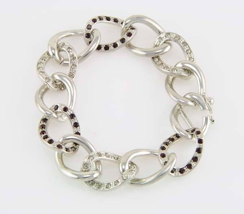 Bracciale In Argento Sterling Con Zircone Cubico Due Colori