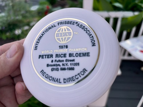 Frisbee Wham-O Mini Disc Golf Peter Bloeme IFA (w/ Innova Discraft Magnet) #927 - Picture 8 of 12