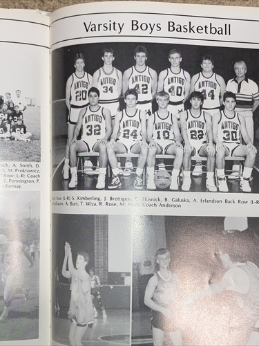 Antigo High School Yearbook 1989 Some Inscriptions Inside - Picture 11 of 13