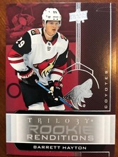 19-20 UD Trilogy Hockey Rookie Renditions RR-47 Barrett Hayton