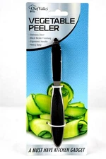 ChefValley Vegetable Peeler, Tina's kitchen favorite Gadget, Black Nickle Finish