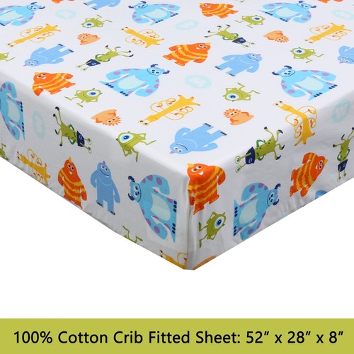 3-Piece Cotton Toddler Sheet Set for Kids Boys Girls |Animals Fish Sports Floral - 第 62/111 張圖片