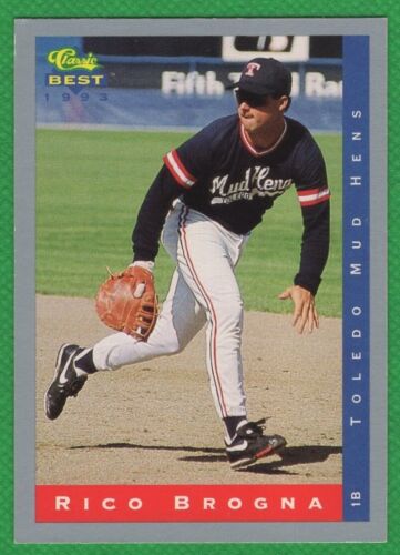Rico Brogna - 1993 Classic Best #170 - Carta da baseball galline fango di Toledo - Foto 1 di 2