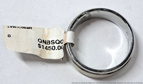 Brand New Size 9.75 14k Gold Cobalt Two Tone Mens Wedding Band from Closeout - Picture 3 of 5