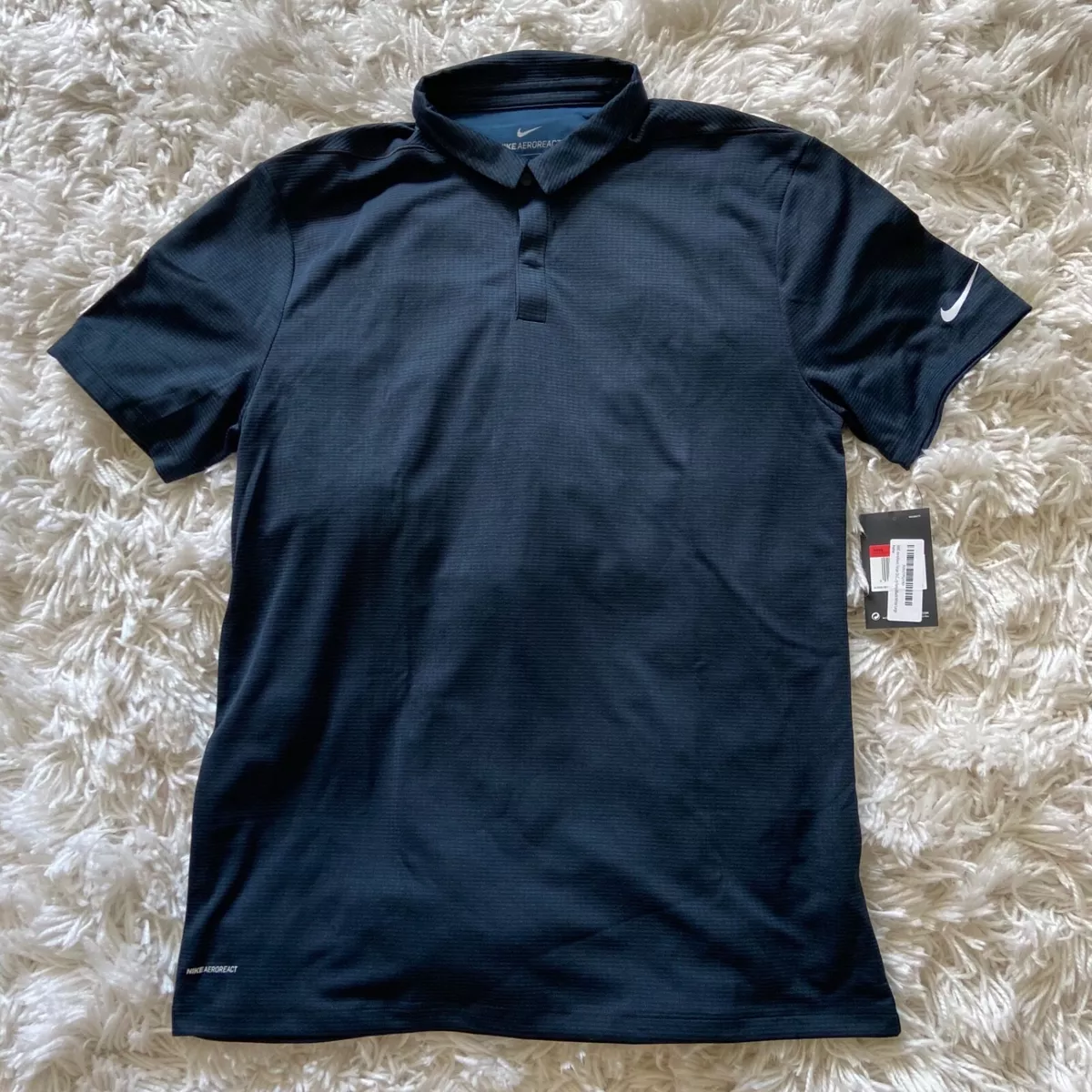 nike men's techknit stripe golf polo