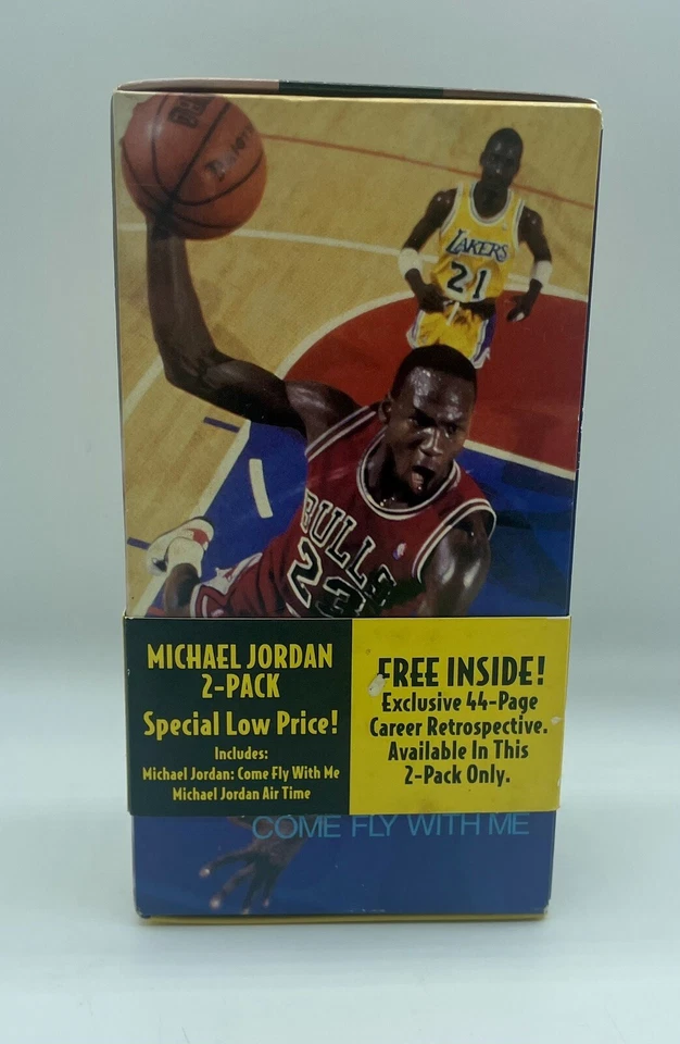 Michael Jordan VHS 2 Pack Come Fly With Me & Air Time With Bonus Book See Notes - Image 3 of 4