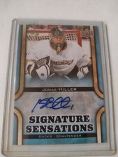 2013-14 Upper Deck Signature Sensations Jonas Hiller Auto Autograph 