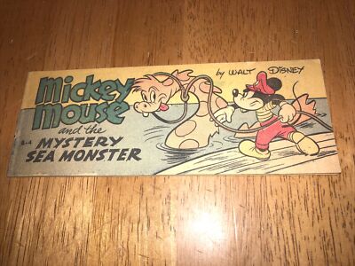 Mickey Mouse and the Mystery Sea Monster Mini Comic #4 1950
