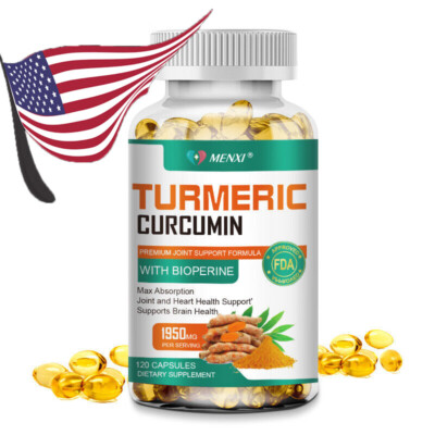 Turmeric Curcumin with Bioperine 1950mg - Anti-inflammatory & Joint Pain Relief