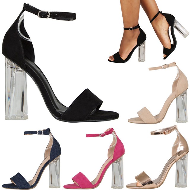 lucite high heel shoes