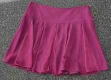 RED VALENTINO Plum Viscose/Acetate Full Skater Mini Skirt Size 46