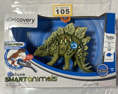 PD105 Discovery Channel Deluxe Smart Animals selten Stegosaurus Spielzeug Sammlerstück