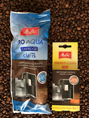 3 x Melitta Pro Aqua Claris Wasserfilter + 1 x Perfect Clean Reinigungstabletten