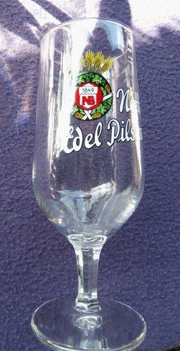 Bierglas, Tulpe, NB Nette Edel Pilsener, 0,25 l, besonderer Stiel,