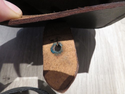 WW 1 REPRODUCTION SAM BROWNE OFFICERS LEATHER CARTRIDGE POUCH (2) - Picture 10 of 11