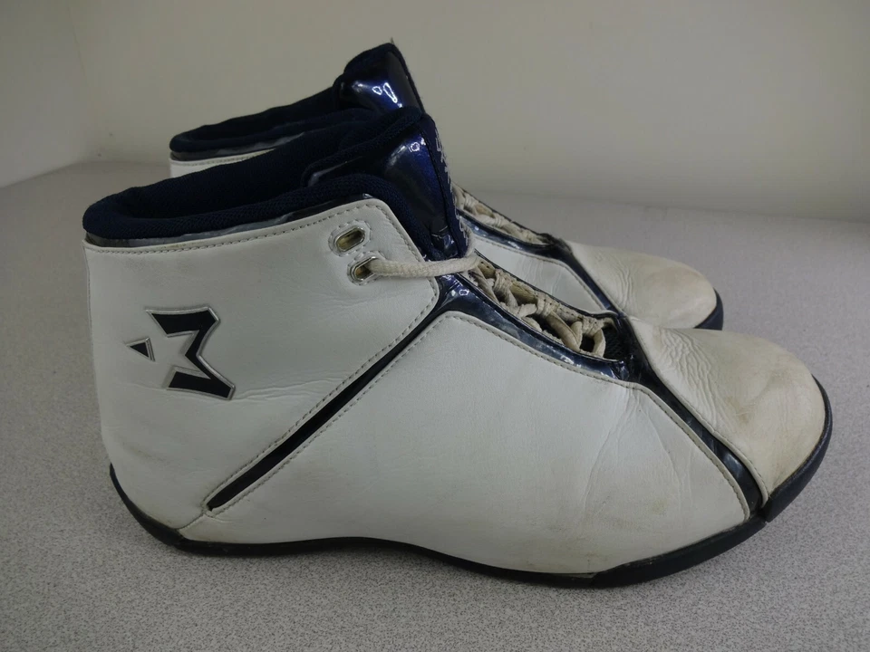 Zapatos de baloncesto de cuero Starbury Stephon Marbury blancos azules 20242 para hombre talla 8,5 Foto 2 de 4