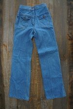 Vintage Sears Bell Bottom Jeans Womens 7/8 TAG  24.5x 31.5 SEE PICS 4 MEAS 
