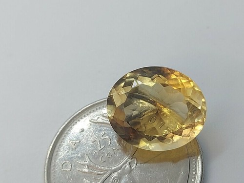 Natural golden citrine gemstone - faceted loose citrine 8.70 CTS - Photo 6/10