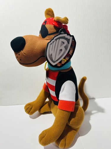 Sitting Pirate Scooby-Doo 11” Plush Toy Factory Warner Bros New With Tag - Picture 3 of 8