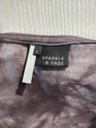 SPARKLE & FADE Purple Tie-Dye Sleeveless Front Ruffle Bodysuit - Size L — photo 5