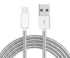 MicroUSB 10ft USB Cable Charger Cord Power Wire Long Sync for SmartPhones