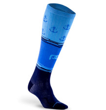 NWOT Pro Compression Marathon Anchors Away Knee High Compression Socks
