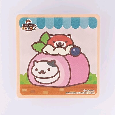 Ginger Spots Neko Atsume: Kitty Collector Ichiban Cafe Coaster From Japan