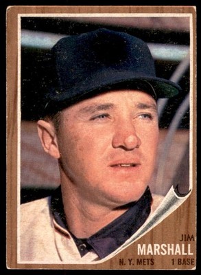 1962 Topps #337 JIM MARSHALL   New York Mets   VGEX-EX