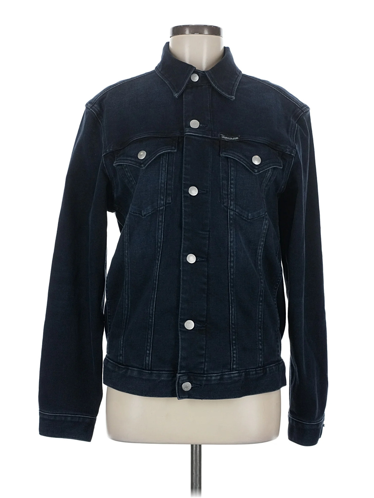 CALVIN KLEIN JEANS Women Blue Denim Jacket M