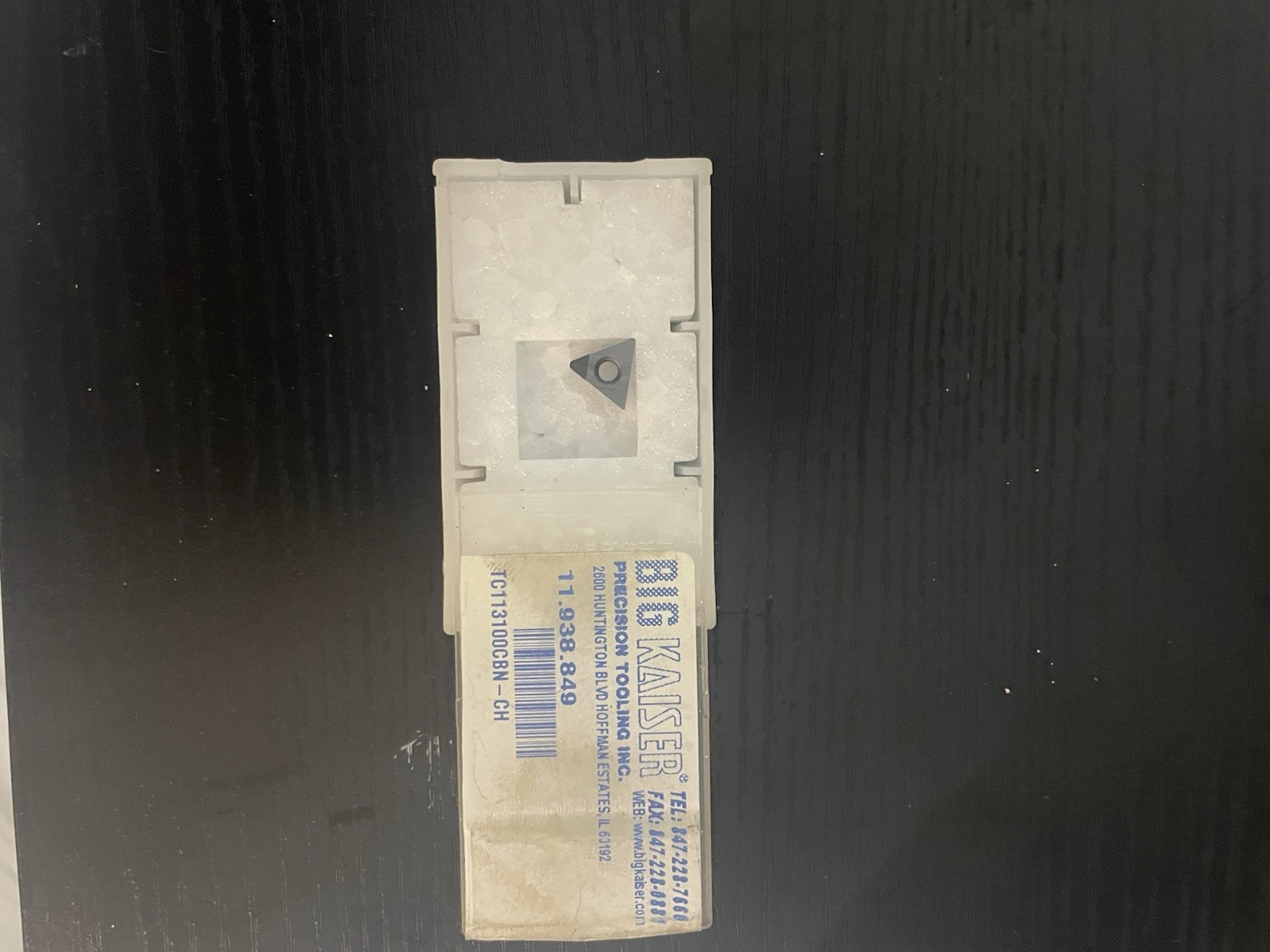 1PC BIG KAISER 11.938.849 CARBIDE TURNING INSERT PCD TIPPED DIAMOND