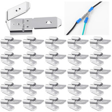 25 Pcs Piggyback Spade Connectors 3 Way Electrical Crimp Wire Terminals Kit