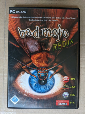 Bad Mojo Redux PC CD-ROM Videospiel Kult Rarität 2004 Re-Release