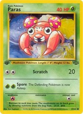 Paras 59/64 Common Jungle 1st Edition Non Holo Pokémon Card
