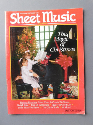 Sheet Music magazine- 1991 Easy Play: Magic of Christmas, Sleigh Ride, The Good