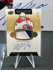23-24 UD The Cup Exquisite Collection Endorsements Relics Nick Suzuki /50